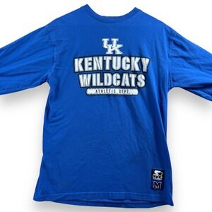 Starter Kentucky Wildcats Long Sleeve Shirt Mens Medium Blue NCAA Team Starter